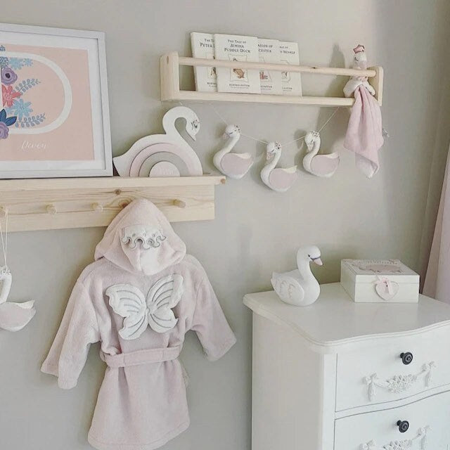 Handmade Nursery Shelf Set: Book Display & Peg Rail