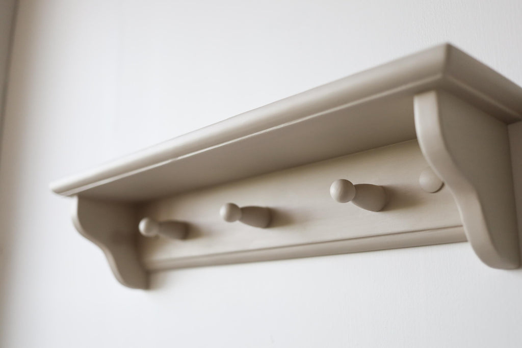Minimalist Wall Shelf For Baby Room, Neutral Nursery Decor.