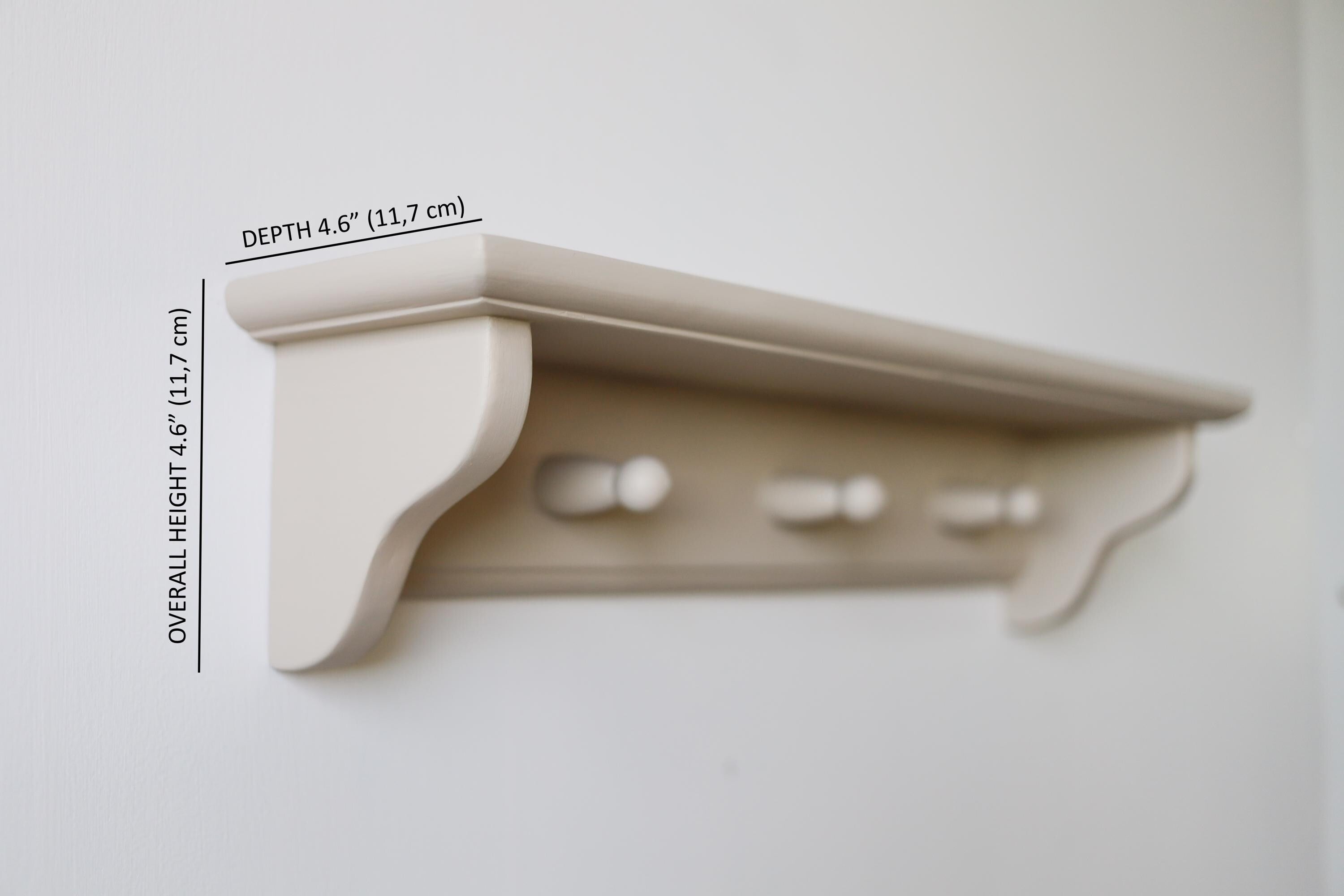Minimalist Wall Shelf For Baby Room, Neutral Nursery Decor.