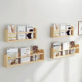 Wood Floating Nursery Book Shelves Wall Mounted Kids Bookshelf For Bedroom Living Room Bathroom Kitchen Storage