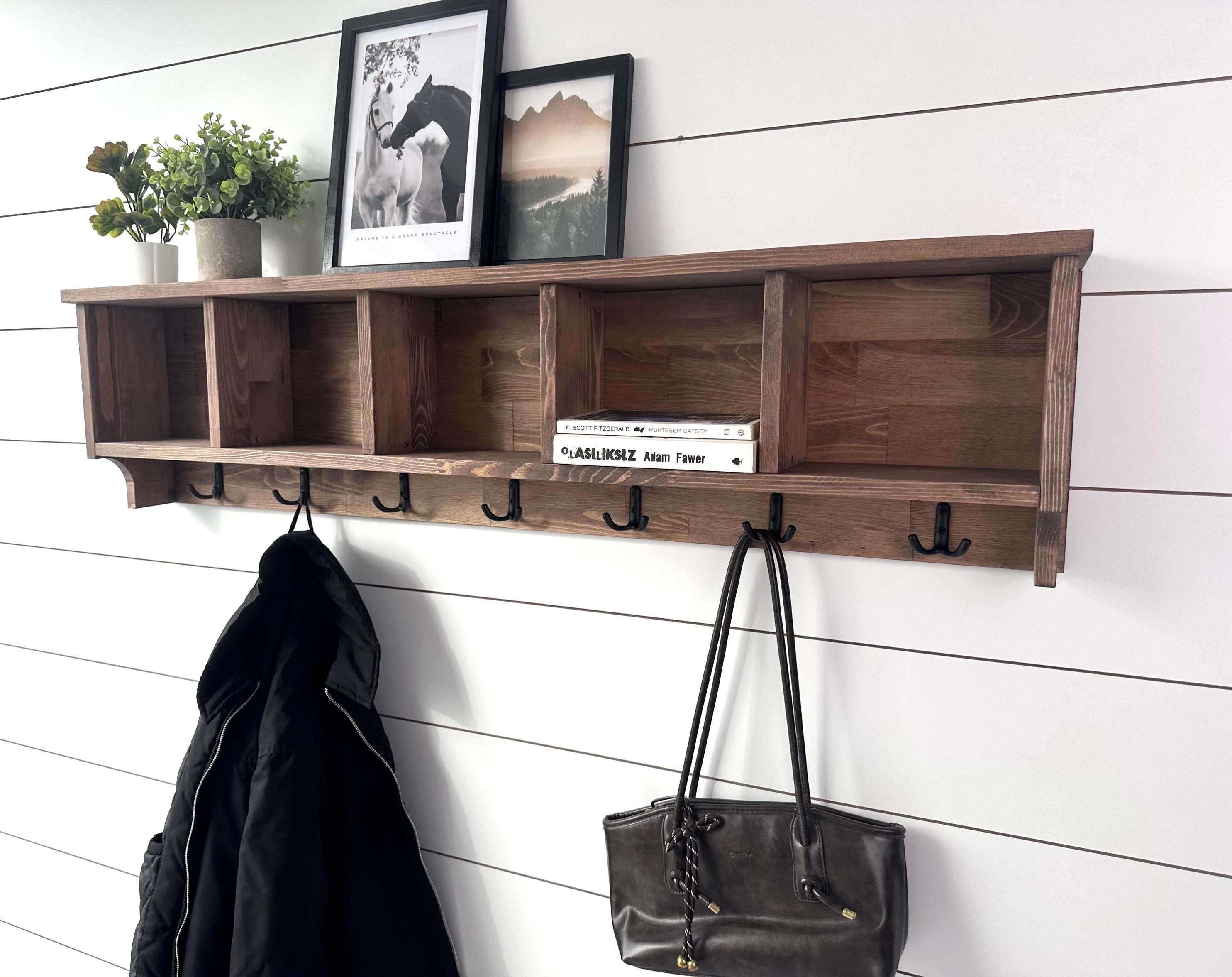 Entryway Coat Rack With Cubbies, Coat Rack With Shelf, Coat Rack With Storage,  Rustic Coat Rack, Entryway Organizer